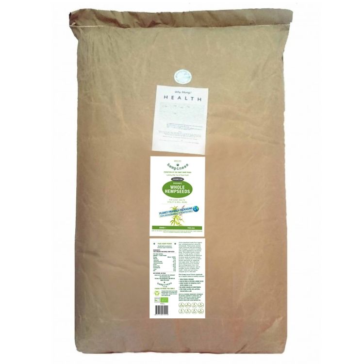 Hempiness Organic Hemp Seeds - 25kg sack
