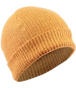 Organic 100% Hemp Knit Beanie Hat - Mustard Yellow