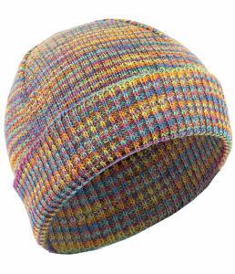 Organic 100% Hemp Rainbow Knit Beanie Hats - Bright
