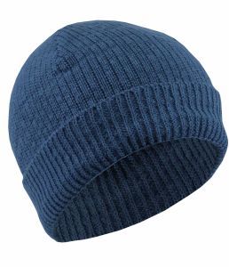 Organic 100% Hemp Knit Beanie Hat - Atlantic Blue
