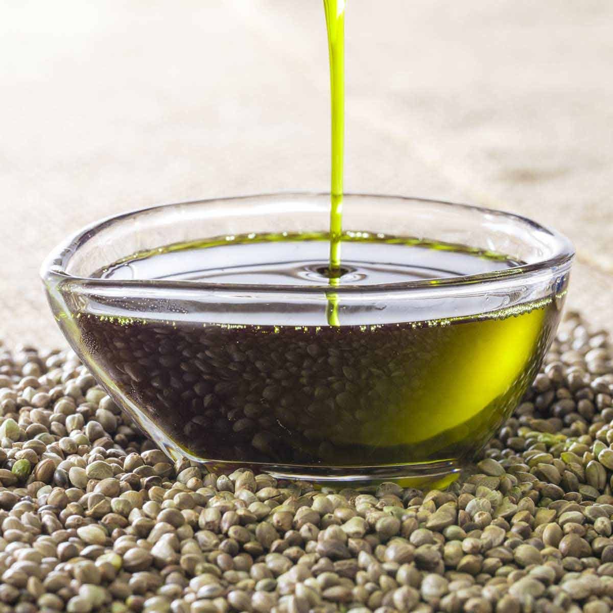 Hempiness Organic Hemp Seed Oil - Pouring