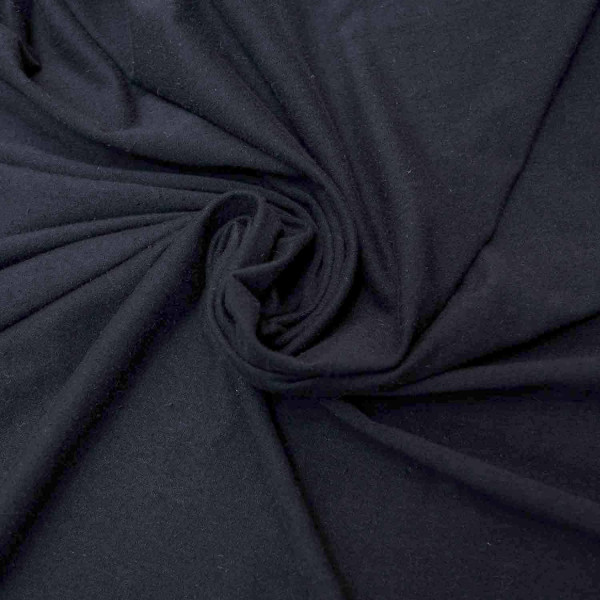 Hemp and Cotton Lycra Jersey Organic 53%H 42%C 5%L Black 205g