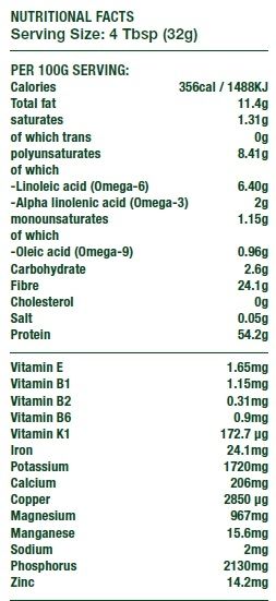 Organic Protein Powder Nutrition Breakdown